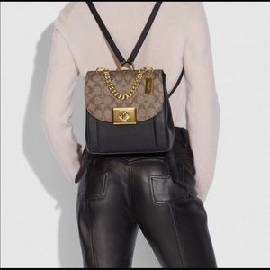 Coach Leather Backpack